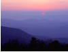Setting Sun in the Blue Ridge Mountains, Shenandoah National Park, VA